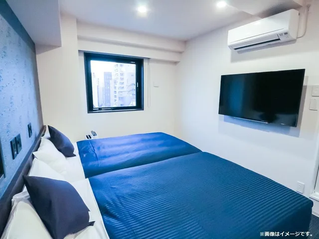 Semi Room, 2 Semi Double Beds، Hotel Livemax Nihonbashi Koamicho 2/2