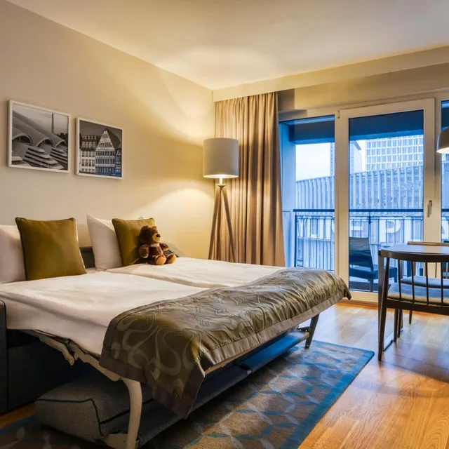 شقة بغرفة نوم واحدة مع أريكة، Citadines City Centre Frankfurt 1/8