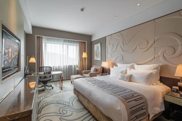غرفة سوبيريور بسرير كوين بإطلالة على الجبل، Grand Pacific Hotel Ningbo 1/10