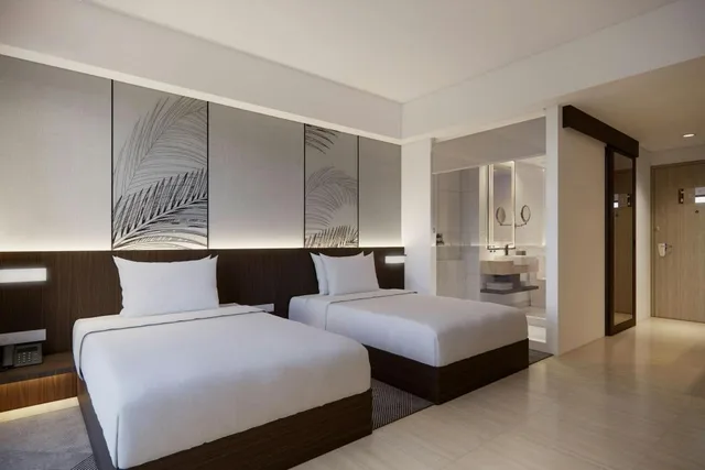 غرفة بسريرين منفصلين بإطلالة على الحديقة، Courtyard by Marriott Manado 5/6