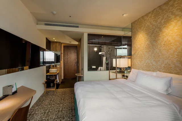 غرفة بريميير بسرير كينج، Lacle Hotel Luzhou Taipei 1/4