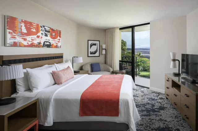 جناح بشرفة بغرفة نوم واحدة بإطلالة، Marriotts Waikoloa Ocean Club 2/3