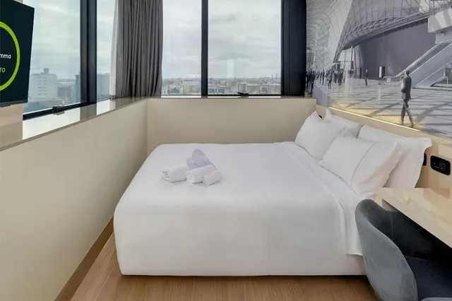 غرفة بسرير كوين بإطلالة، B&B Hotel Milano - Sesto 3/10