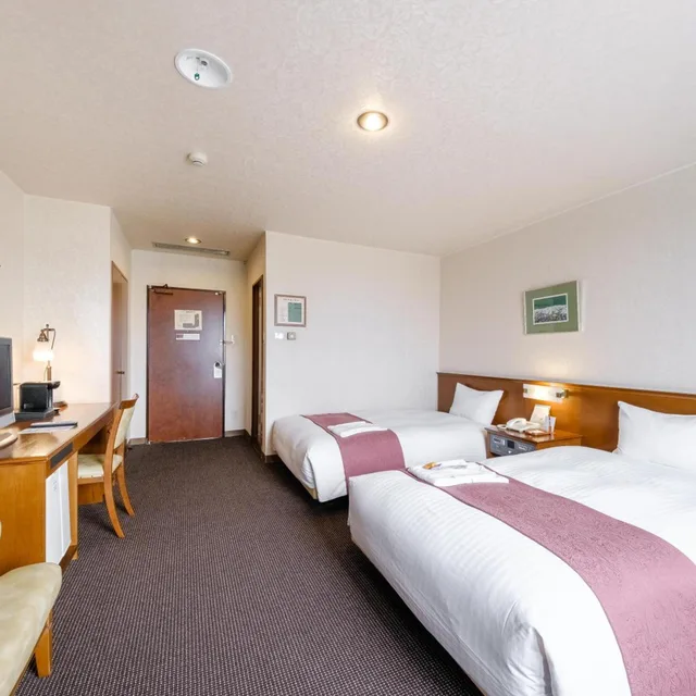 غرفة كبيرة بسريرين منفصلين، Abashiri Central Hotel 1/6