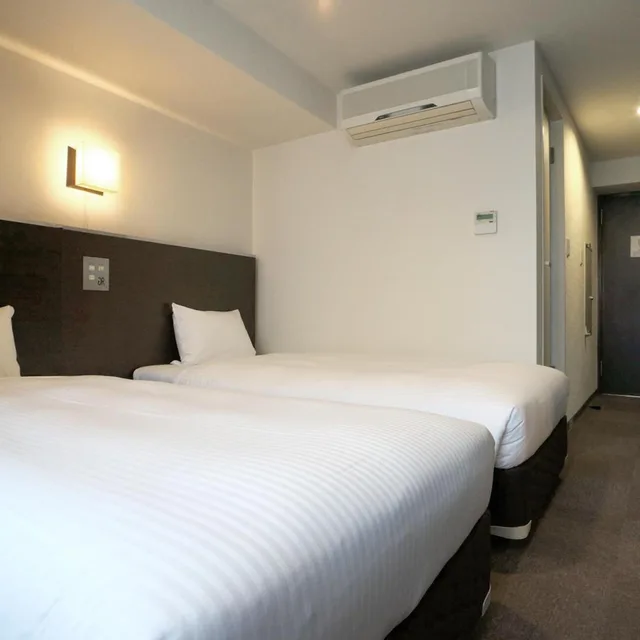 غرفة اقتصادية بسريرين منفصلين للمدخنين، Green Rich Hotel Kagoshima Tenmonkan 3/7