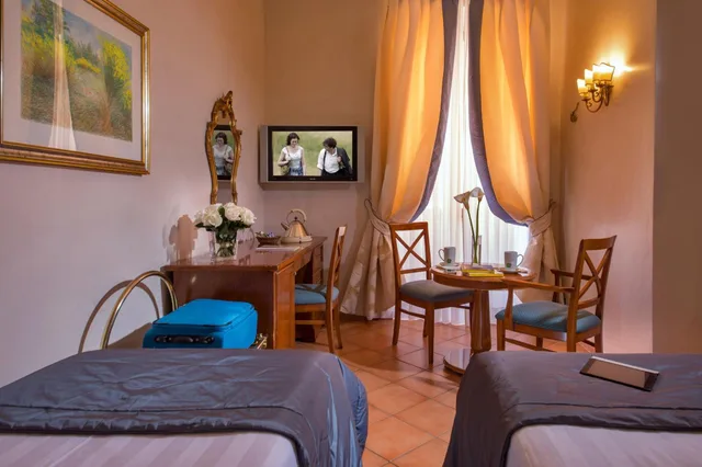 غرفة بسرير مزدوج أو سريرين منفصلين، Mozart Hotel Rome 7/10