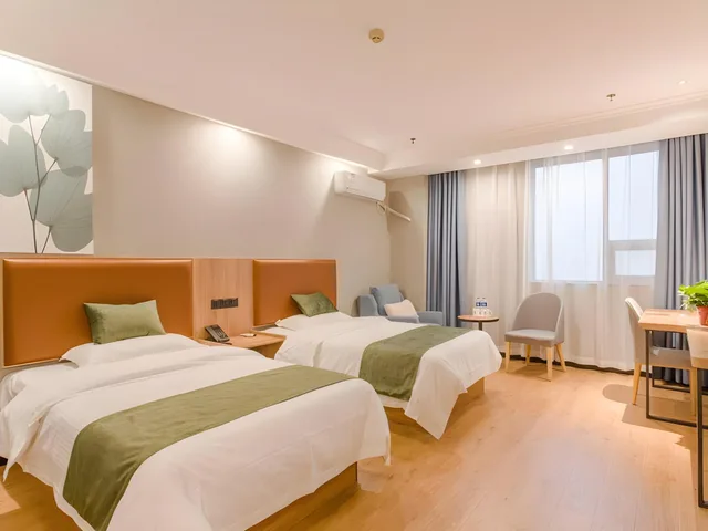 غرفة بزنس بسريرين منفصلين، GreenTree Inn Hefei Yakun Building Hotel 1/1