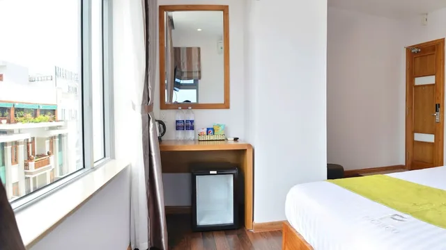غرفة ديلوكس بسرير مزدوج أو سريرين منفصلين بإطلالة على المدينة، La Maison De Hang 5/8