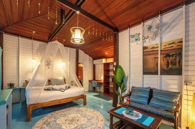 استوديو رومانسي بسرير كينج بإطلالة على المسبح، Baan Haad Yao Villas 7/10