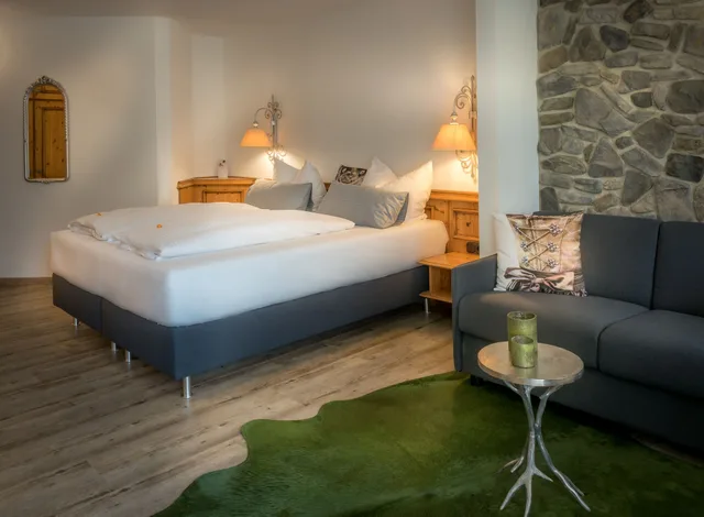 غرفة كومفورت بسرير كينج بإطلالة على الحديقة، Landhotel Goldenes Kreuz 10/10