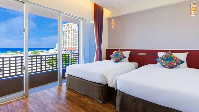 جناح بسريرين منفصلين بإطلالة على البحر، Sunset Beach Hotel 1/1