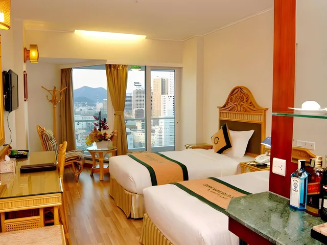 Semi Room, 2 Semi Double Beds, Partial Sea View، GREEN WORLD HOTEL NHA TRANG 1/2