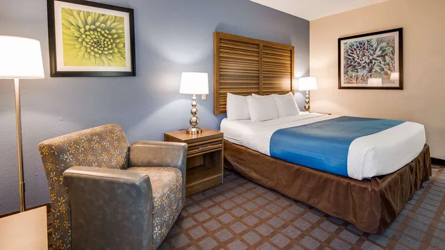 غرفة بسرير كينج بحوض استحمام لذوي الإعاقة، Best Western Fishers Indianapolis Area 4/6