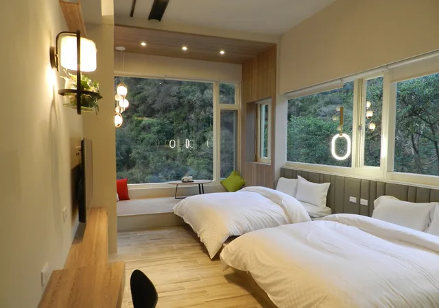 غرفة عائلية بفراش فوتون وسرير كوين، Mingao Spring Hotel 1/2