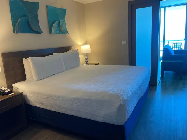 جناح ديلوكس بغرفة نوم واحدة بإطلالة جزئية على البحر، South Beach Hotel Suites 2/6