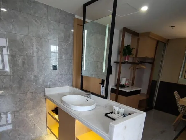 غرفة ديلوكس بسريرين منفصلين، GreenTree Eastern Huaian Suning Plaza Huaihai Road West Hotel 2/3