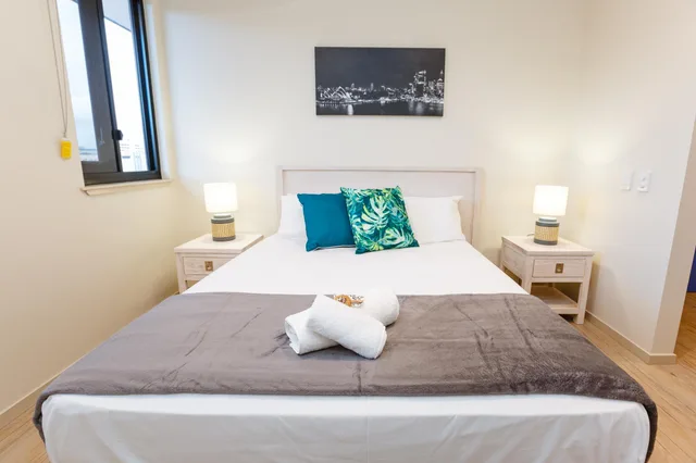 غرفة بسرير كوين، Global Backpackers On The Waterfront 1/2