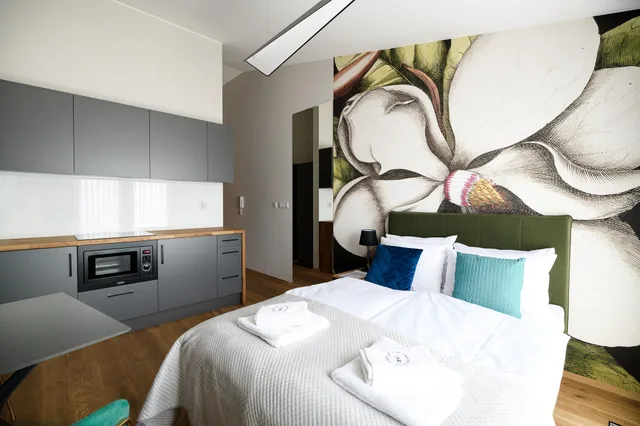 استوديو بسرير كوين، Aparthotel Inspire Miodova Residence 2/5