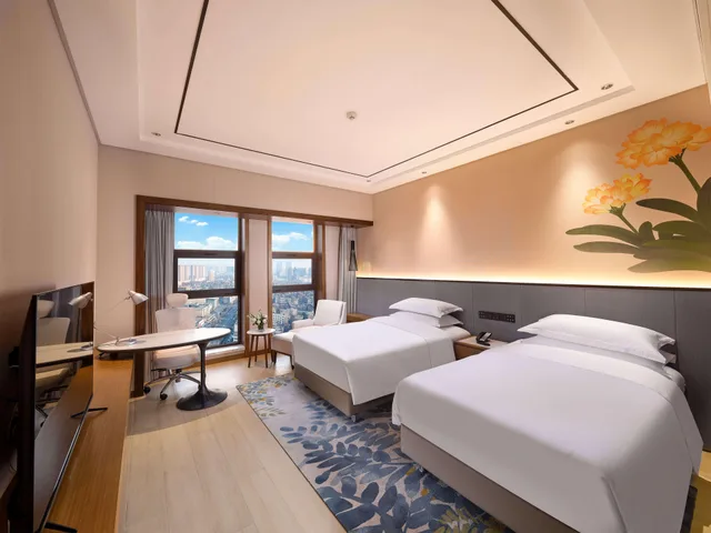 غرفة سوبيريور بسريرين منفصلين، Hilton Garden Inn Anshan 1/2