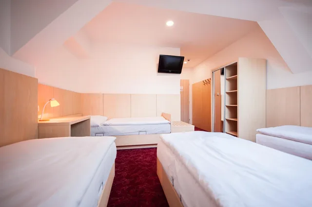 غرفة اقتصادية رباعية بسرير فردي، Hotel Pivovar 4/10