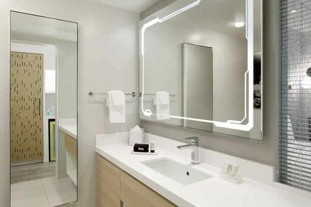 غرفة بريميير بسرير كينج بإطلالة، Astra Hotel, Seattle, A Tribute Portfolio Hotel by Marriott South Lake Union 2/4