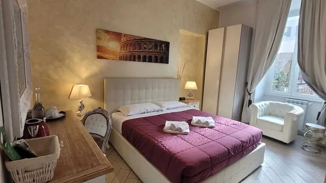 غرفة كومفورت بسرير كوين، Rome Central Rooms Guest House o Affittacamere 7/10