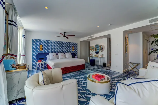 جناح بسرير كينج بإطلالة على البحر بشرفة مع أريكة، Hotel Mongibello Ibiza 5/8