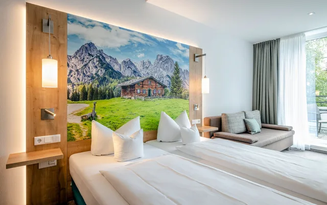 جناح جونيور بسرير كوين وسريرين منفصلين بشرفة، Avalon Bad Reichenhall 1/5