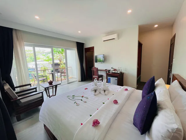استوديو بسرير كينج بشرفة، Indra Angkor Residence 5/10