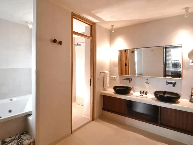 غرفة شهر العسل بسرير مزدوج، Perios Beach House - Adults Only 3/6