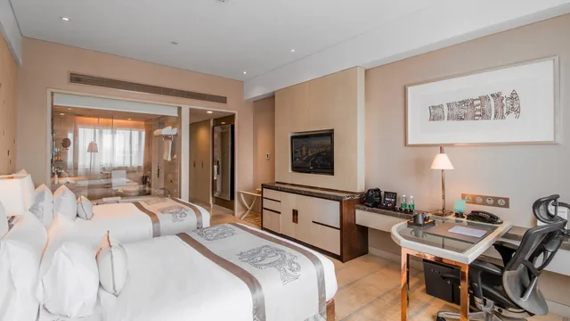 غرفة بزنس بسريرين، Grand Pacific Hotel Ningbo 1/2