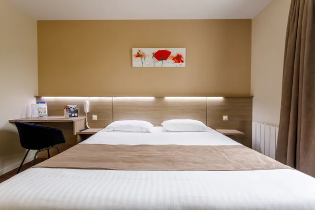 غرفة بسرير مزدوج، Brit Hotel Fougeres - Hotel Du Parc 3/4