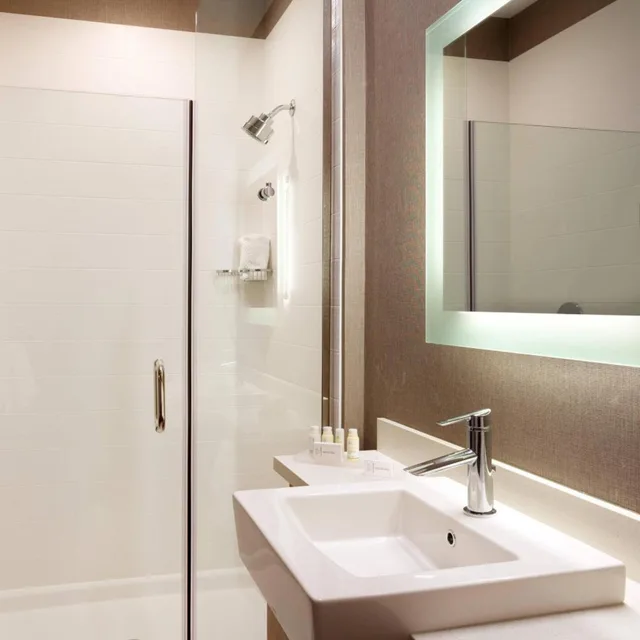 استوديو كبير بسرير كينج مع سرير سحّاب إضافي مع أريكة لذوي الإعاقة، Springhill Suites By Marriott Coralville 4/5