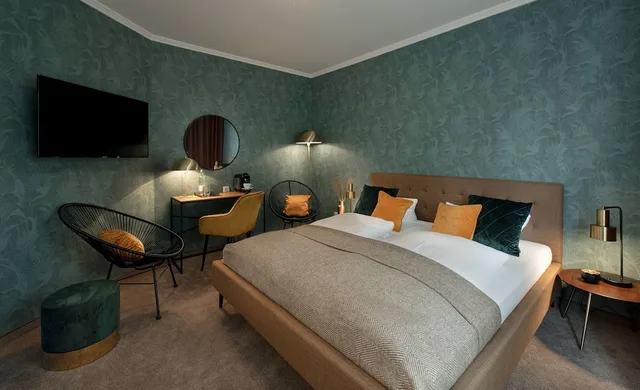 غرفة كومفورت بسرير كوين بإطلالة على الحديقة، Hotel Stadt Hamburg 5/7