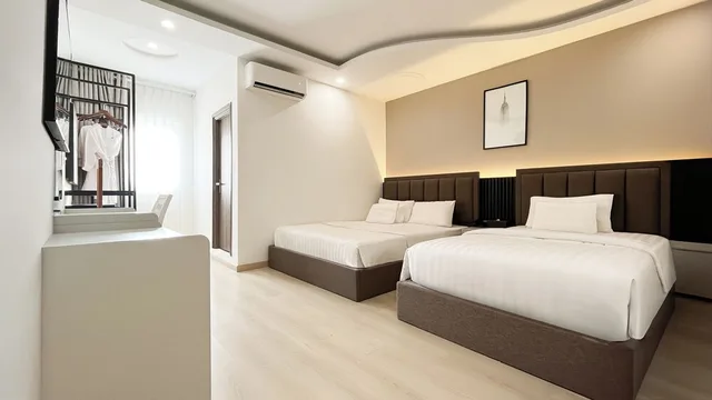 غرفة عائلية ثلاثية بسرير كوين وسرير فردي، A25 Hotel - 65G Nguyen Thai Hoc 5/10
