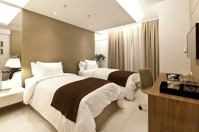غرفة ديلوكس مفردة بسريرين منفصلين، Hilton Garden Inn Belo Horizonte 5/7