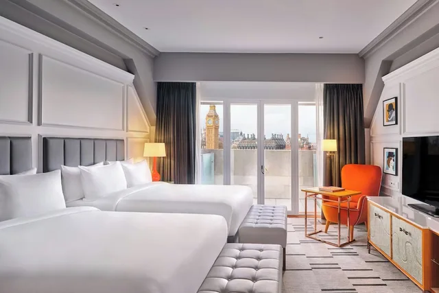 Family, 2 Double Beds, Balcony, London Marriott County Hall 1/3