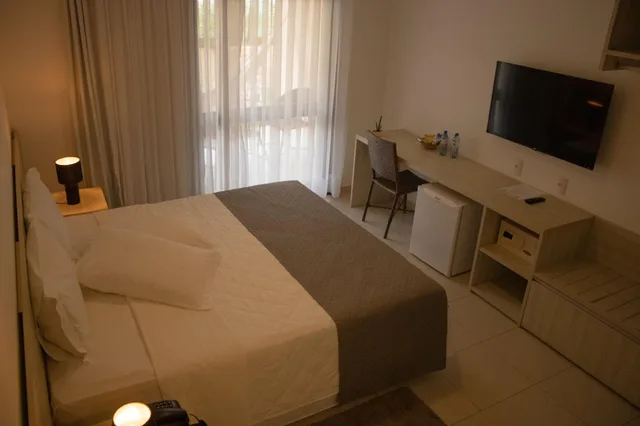 غرفة ديلوكس بسرير مزدوج بإطلالة على الحديقة، Viva Barra Hotel Pousada 1/3