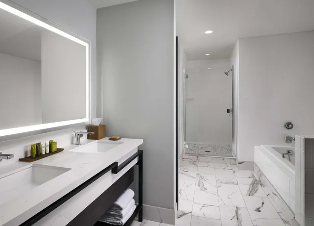 1 Bedroom, Regency, Suite, King Bed, Sofa, Bathtub, Hilton San Jose 2/2