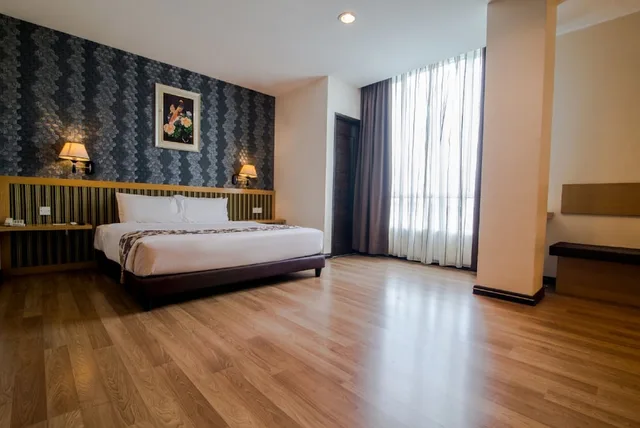 استوديو بسرير كينج، De Garden Hotel 1/3