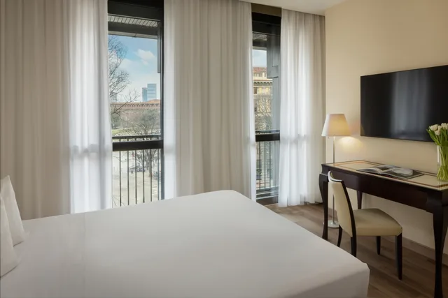 غرفة ديلوكس مفردة بسرير مزدوج، Unahotels Cusani Milan 2/5