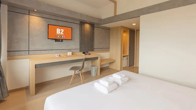غرفة بريميير سوبيريور بسرير مزدوج، B2 Surat Thani Boutique & Budget Hotel 2/3