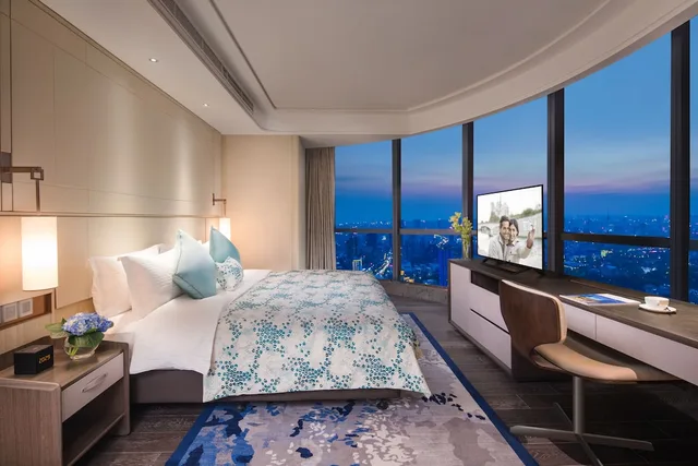 غرفة تنفيذية بسرير كينج وسرير كوين بغرفتي نوم، Ascott Harmony City Nantong 1/4