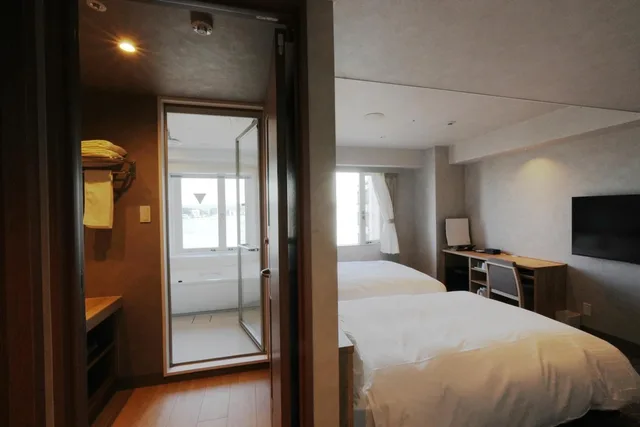 غرفة ديلوكس بسريرين منفصلين بإطلالة على المدينة في الملحق، Matsue New Urban Hotel 2/10