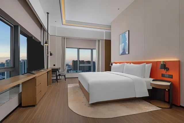 جناح ديلوكس بسرير كينج، Hilton Garden Inn Urumqi Exhibition Center 2/3