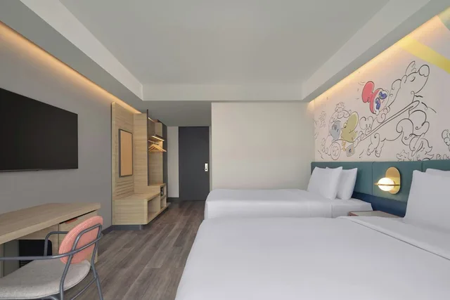 غرفة ديلوكس بسريرين منفصلين، Aloft Surabaya Pakuwon City 3/3