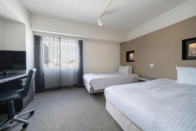غرفة بسريرين منفصلين، Hotel Vista Sapporo Odori 2/5