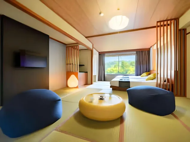 Semi Room, Western, 2 Semi Double Beds, Tatami, Main Building، AKIU GRAND HOTEL 1/1