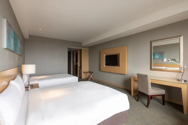 غرفة ديلوكس عائلية بسريرين مزدوجين بإطلالة على البحر، Lakeshore Hotel Hualien 2/10