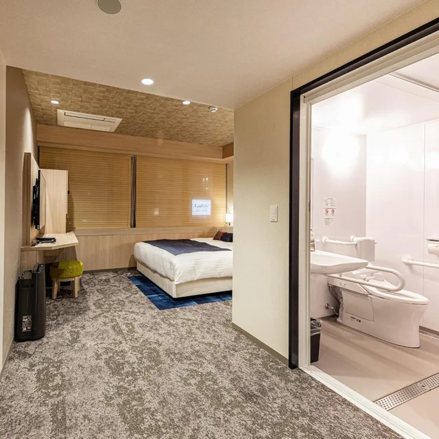غرفة بسرير مزدوج لذوي الإعاقة، Hotel Musse Kyoto Shijo Kawaramachi Meitetsu 2/5